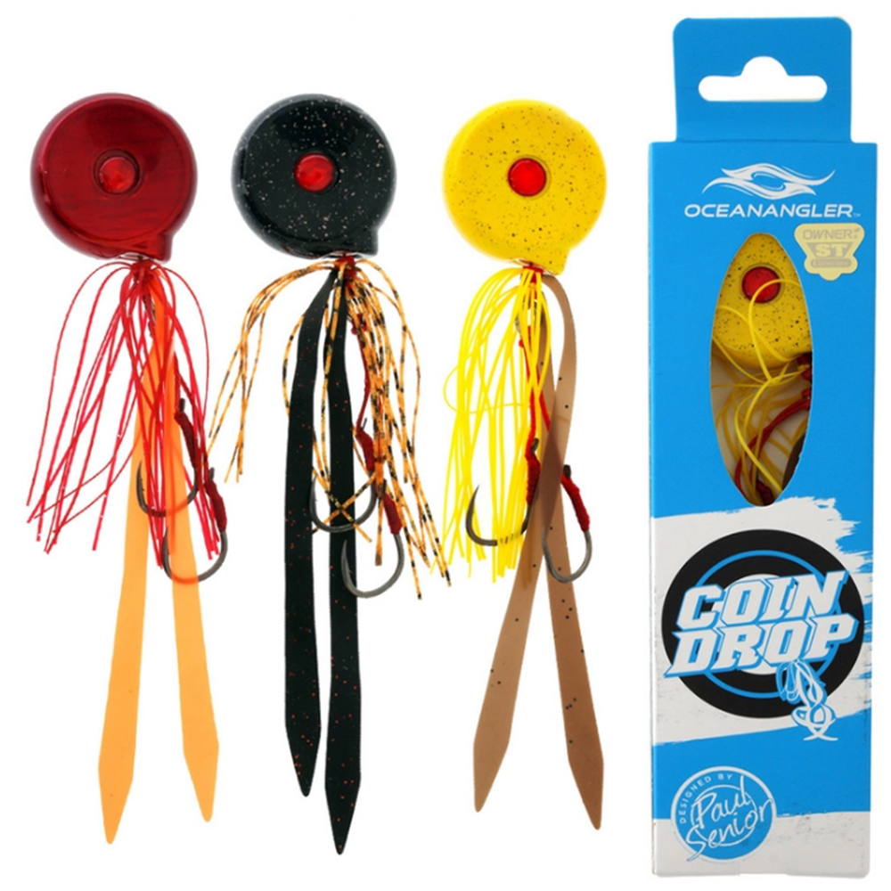 Ocean Angler Coin drops 180GR Slow Jig - ORANGE GLOW