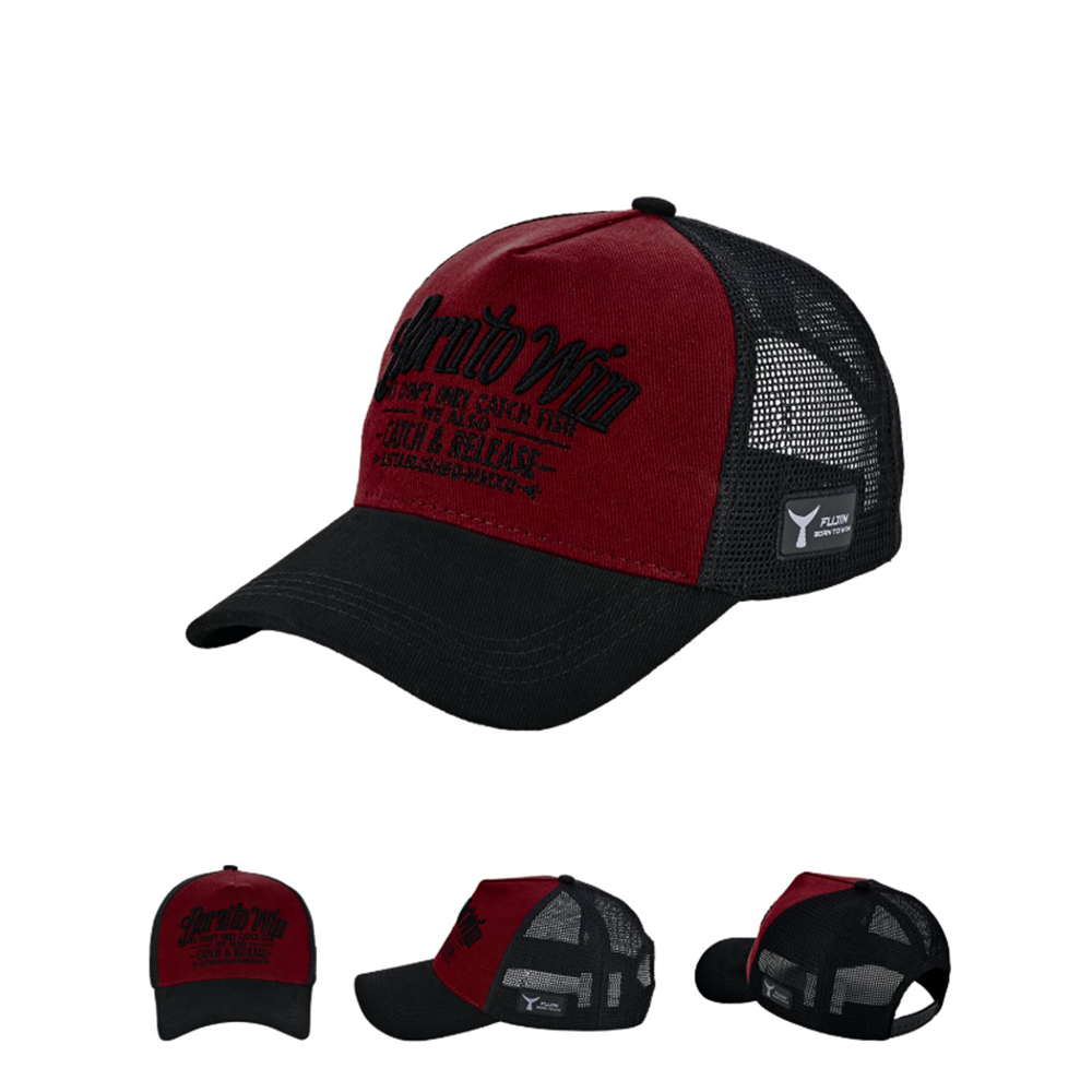 Fujin BTW Trucker Şapka Black Burgundy