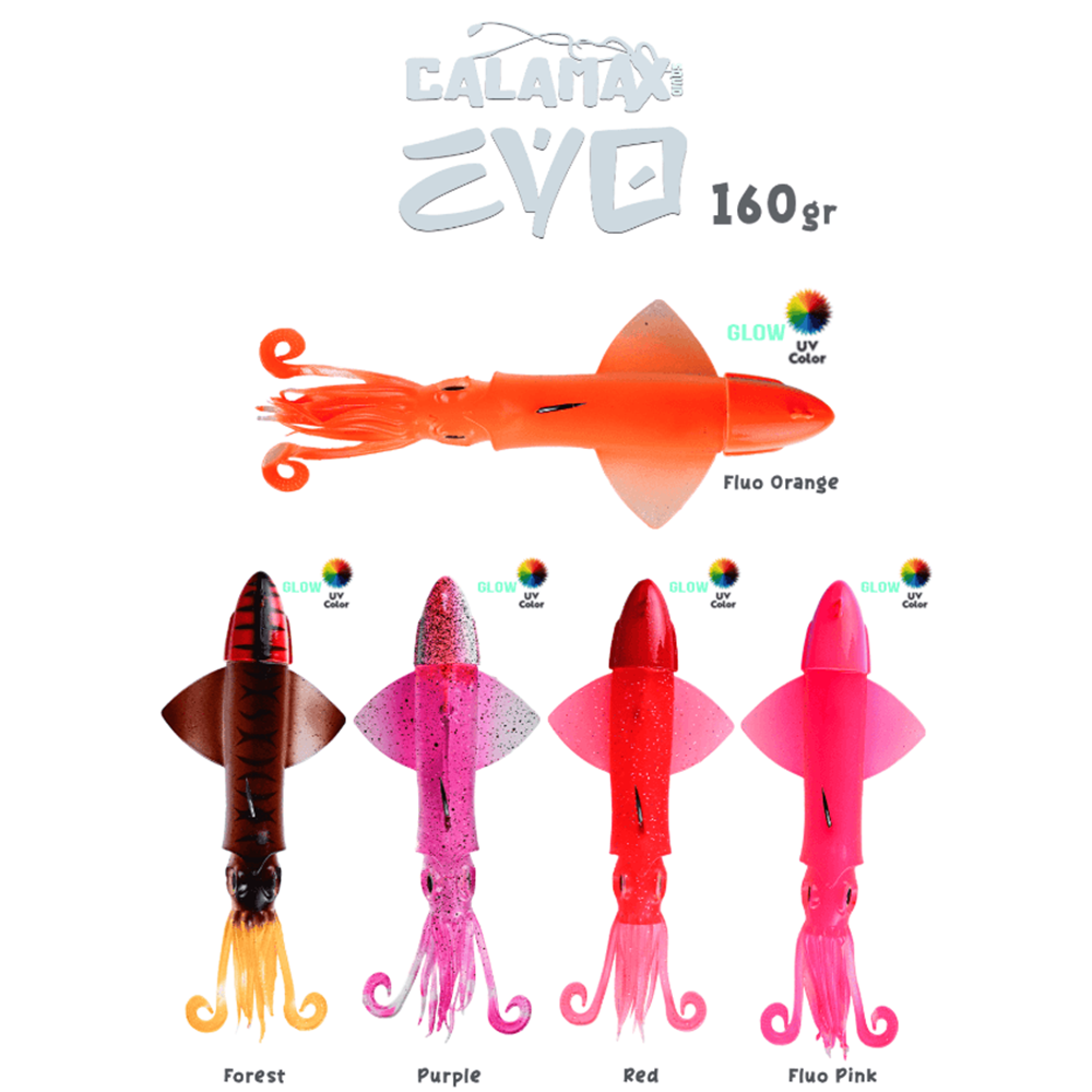 Fujin Calamax EVO 160gr Combo Squid Silikon Yem