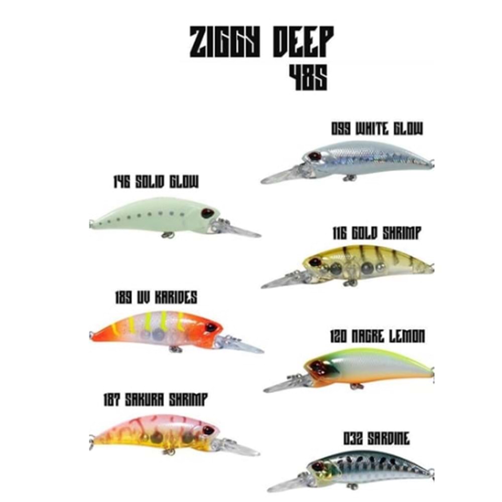 Fujin Ziggy Deep 48S 48mm 4.5gr Maket Balık