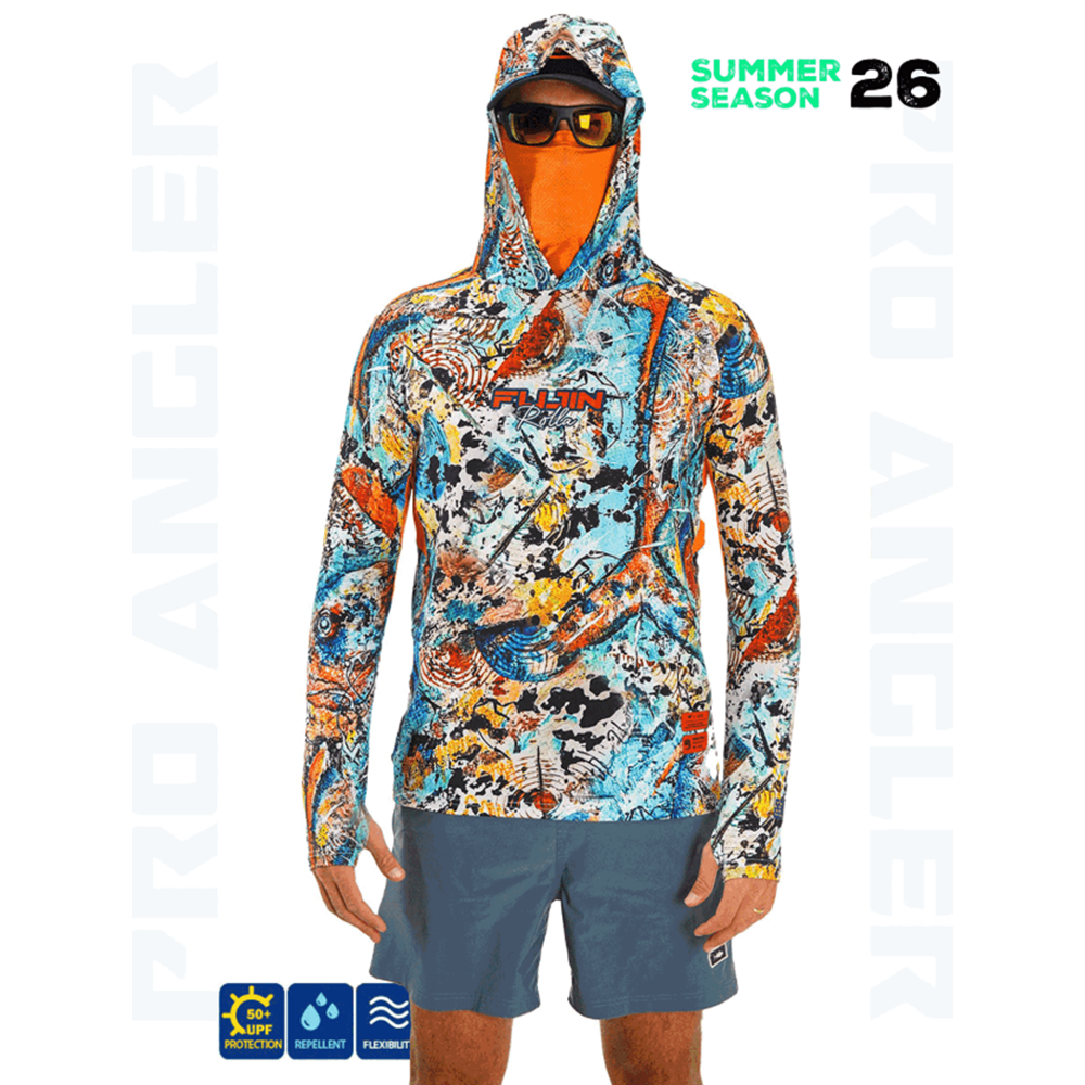 Fujin Rolla S26 Buff&Hoodie Makai Orange - 3XL