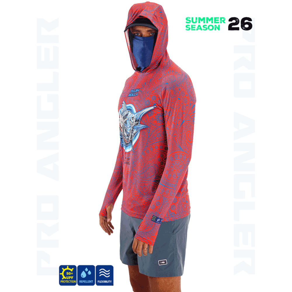 Fujin Rolla S26 Buff&Hoodie Swordfish Red - 3XL