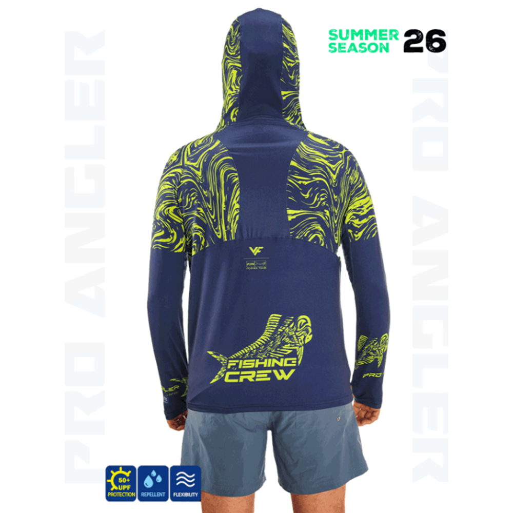 Fujin Pro Angler S26 Hooded Izohips Blue Green