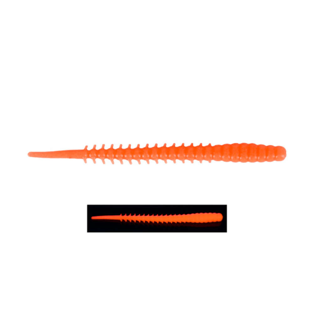 Fujin Bio Worm 6cm Floating Sıvılı Kokulu LRF Silikonu - ORANGE FLUO UV