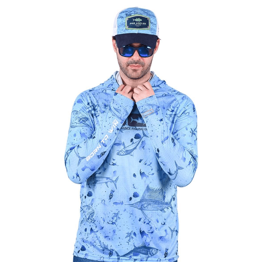 Fujin Pro Angler T-Shirt Blue Fish - 4XL