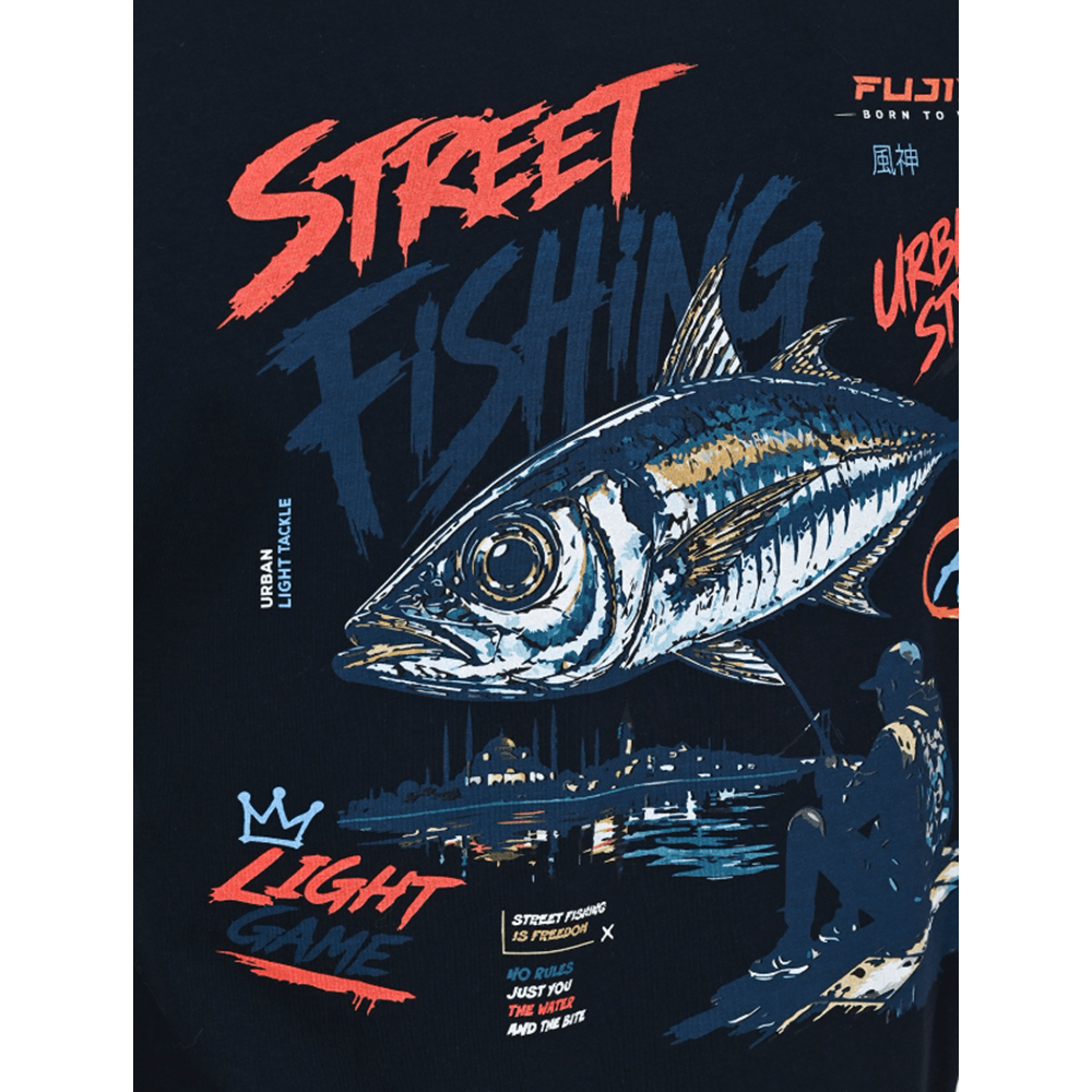 Fujin S26 Street Fishing T-Shirt Dark Navy - XL