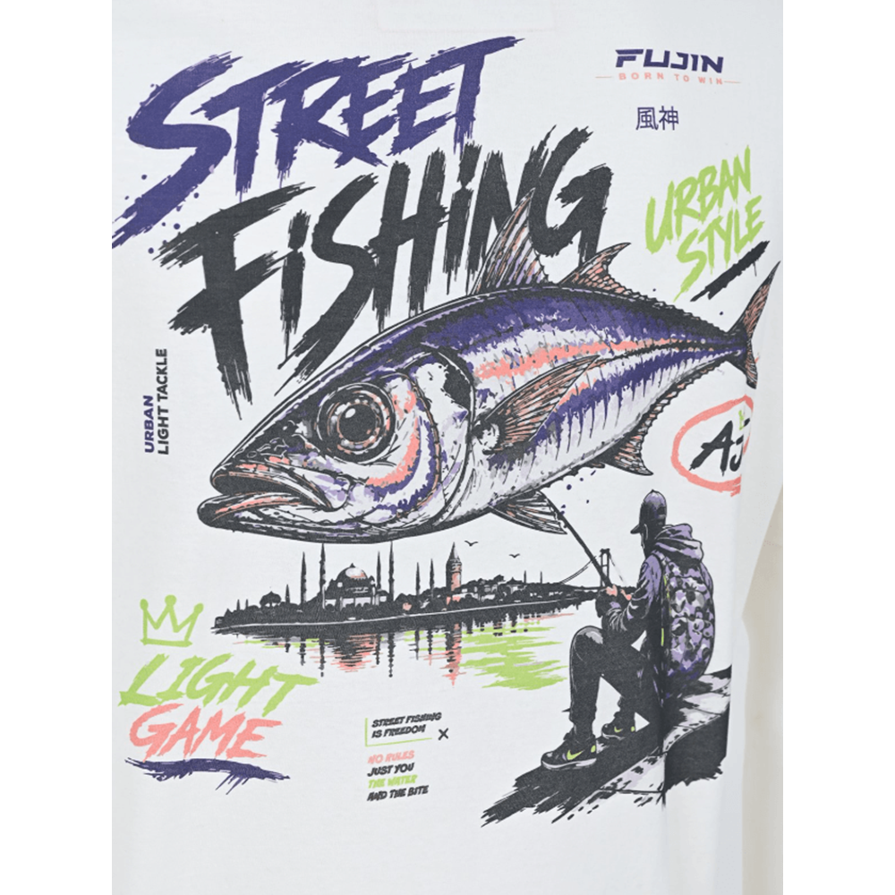 Fujin S26 Street Fishing T-Shirt Ecru