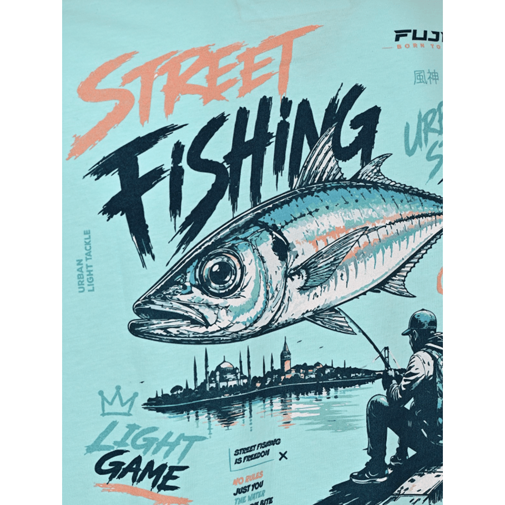 Fujin S26 Street Fishing T-Shirt Turquoise