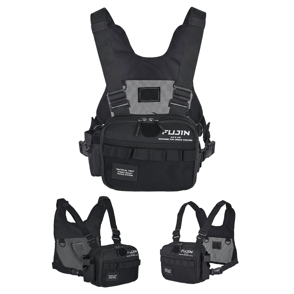 Fujin Tactical Vest Black Balıkçı Çantası