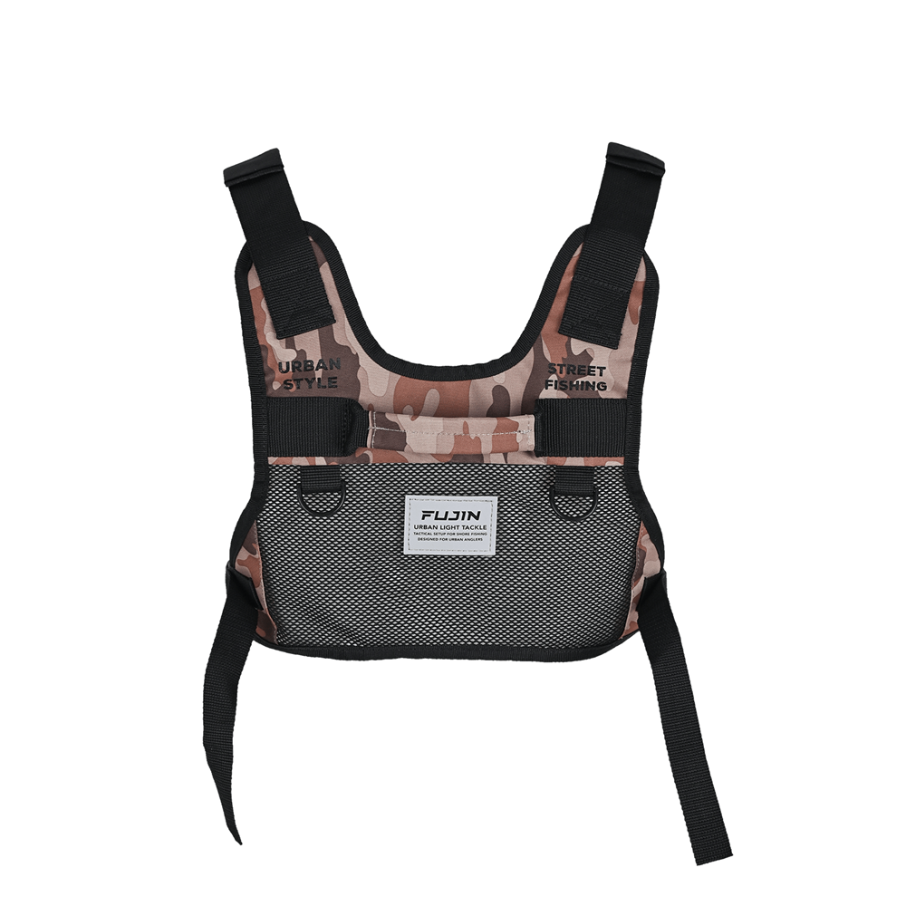 Fujin Tactical Vest Brown Camo Balıkçı Çantası