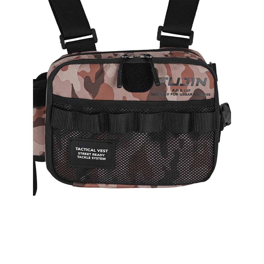 Fujin Tactical Vest Brown Camo Balıkçı Çantası