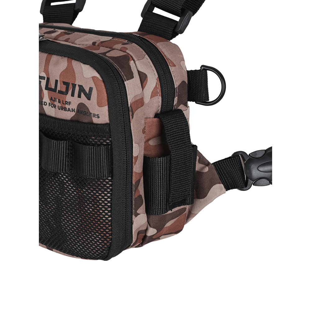 Fujin Tactical Vest Brown Camo Balıkçı Çantası