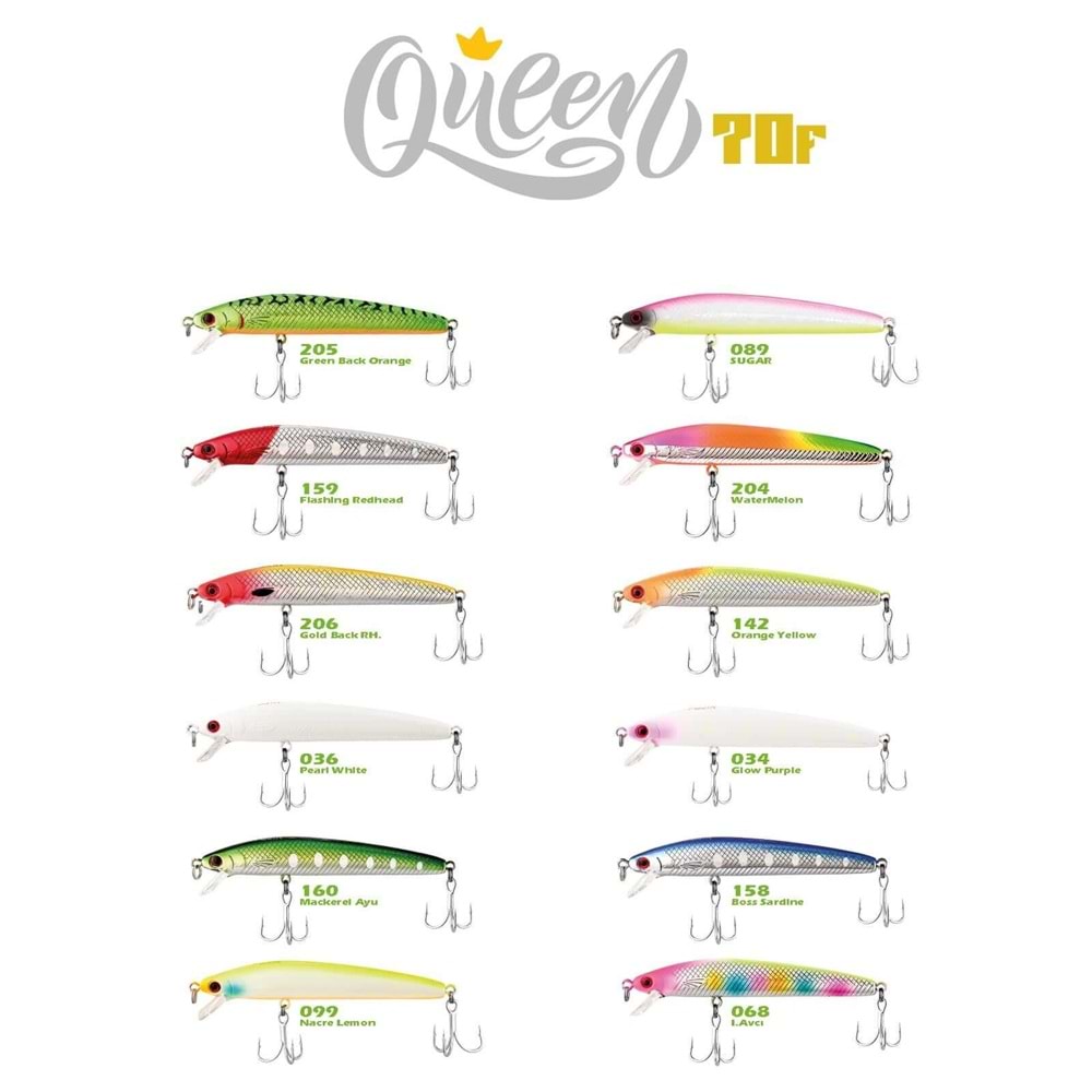 Fujin Queen 70F 70mm Maket Balık