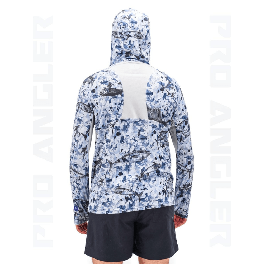Fujin Pro Angler S24 Buff&Hoodie Black Fish - 4XL