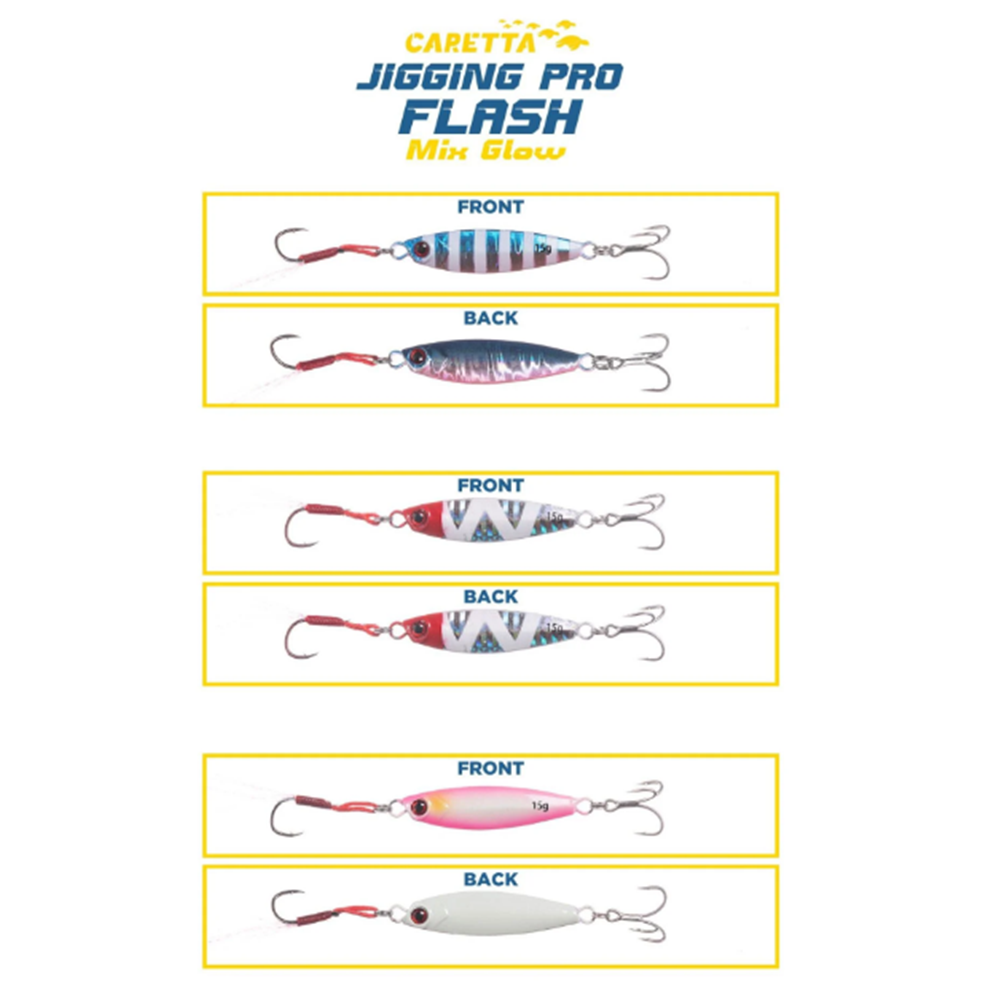 Caretta Jigging Pro Flash 7Gr Jig Yem - MİX GLOW