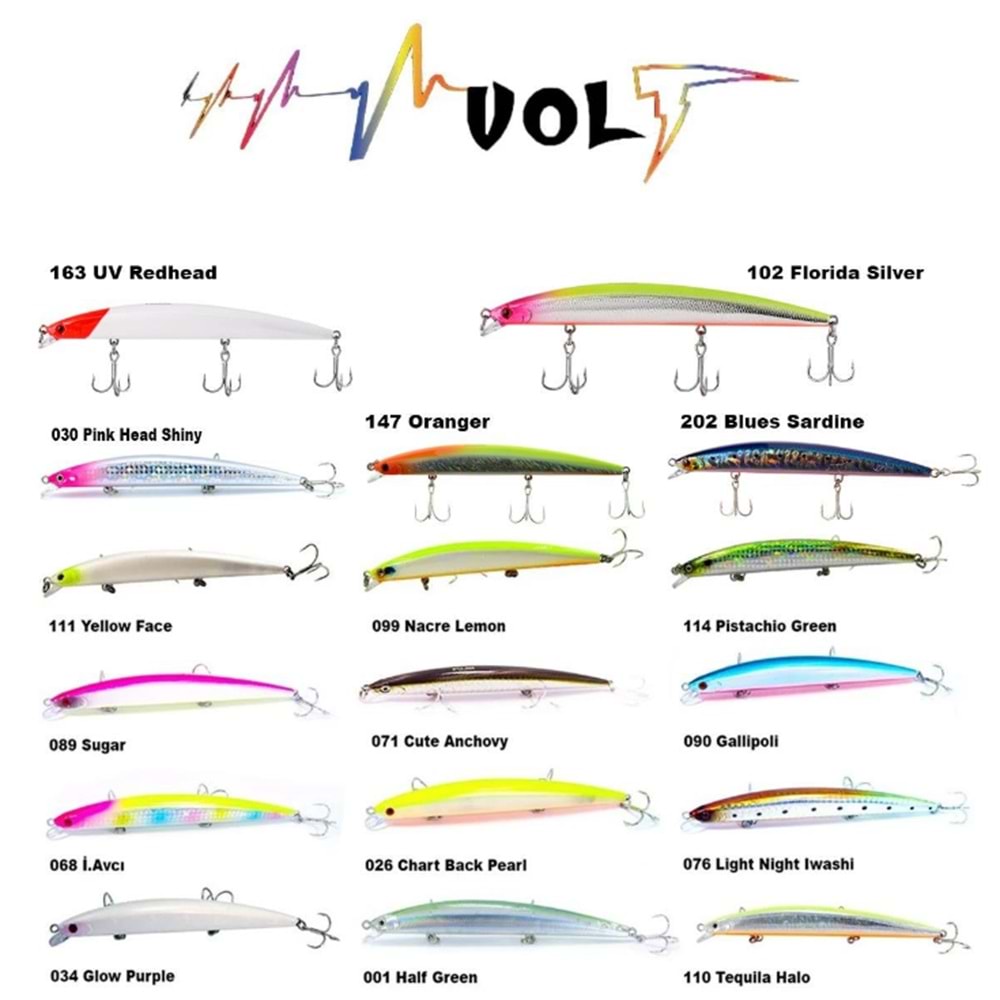 Fujin Volt VL125S 14gr 12.5cm Slow Sinking Maket Balık