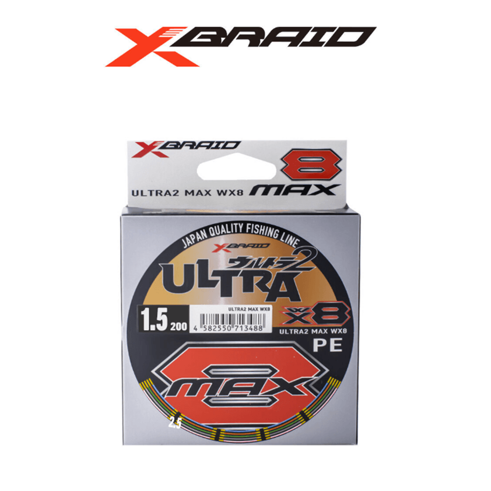 Ygk XBraid Ultra 2 Max PE WX8 200 Mt Multicolor İp Misina - 1PE 8.8KG