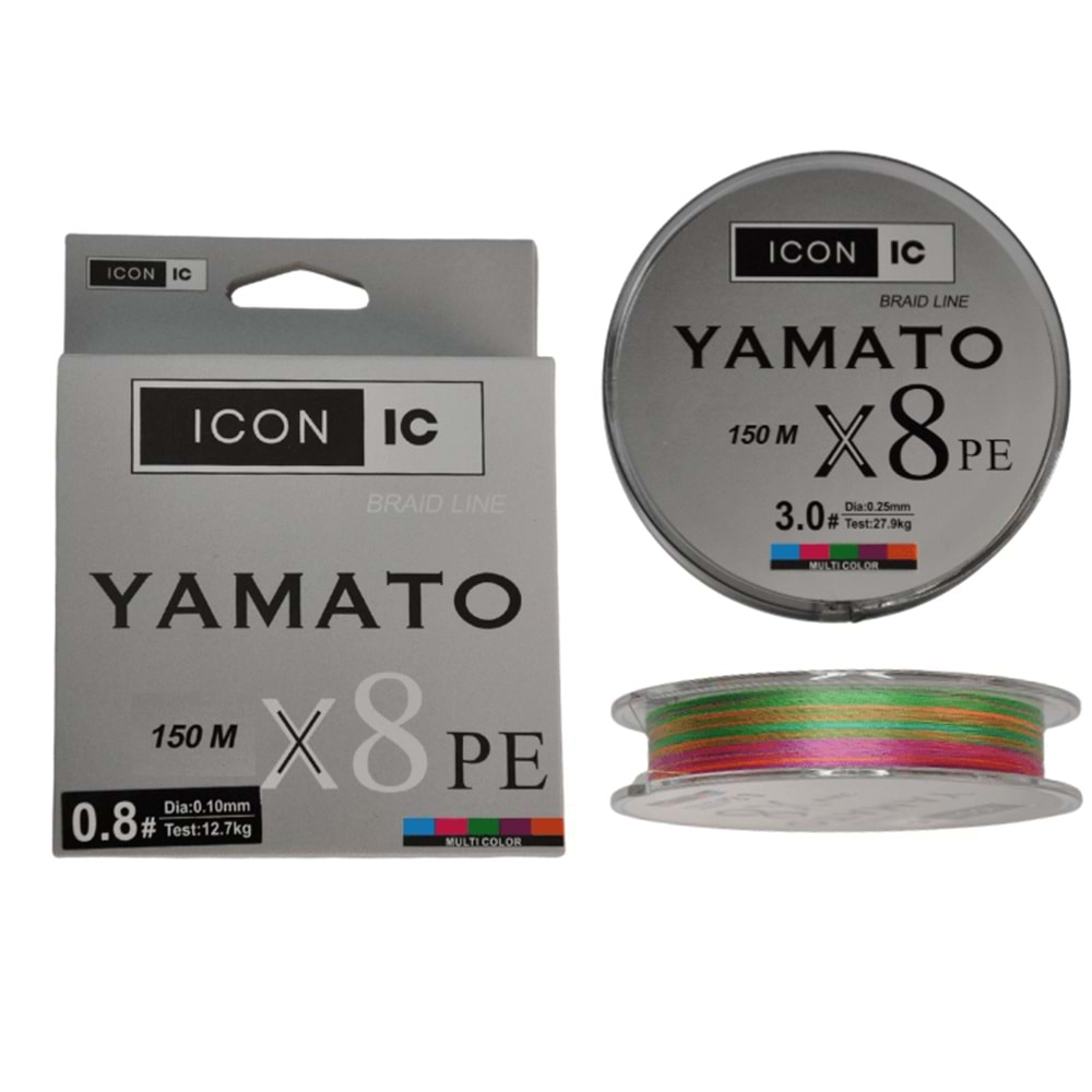 ICON-IC Yamato 150m X8 Multicolor İp Misina