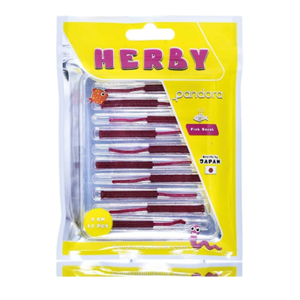 PandoraBalıkçılık Herby Worm 5cm Lrf Silikon Yem(10 Adet) - RED BERY