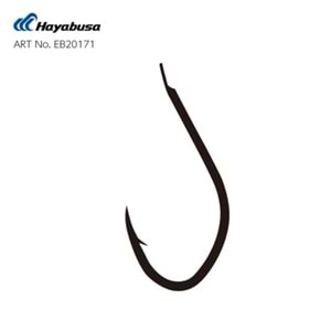 Hayabusa HSNA 201 Kısa Pala Olta İğnesi 15'li Paket Black Nikel - 1