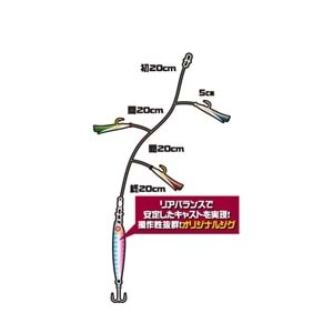 Hayabusa HA 280 Jigging Sabiki 2li Çaparili SET Light Jig Suni Yem