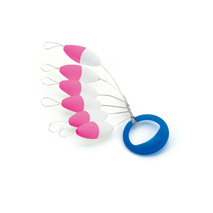 Sele Float Oval 7x15mm Yüzdürücü Stoper - WHITE/PINK