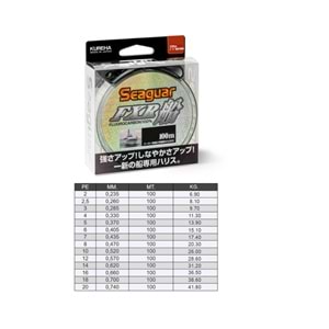 Seaguar FXR Fune %100 Fluoro Carbon Misina 100mt