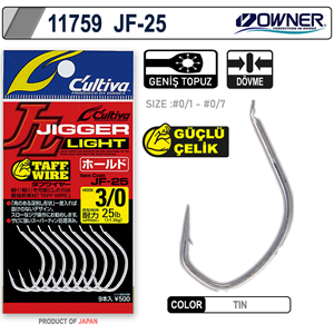 Owner 11759 JF-25 Jigger Light Jig İğnesi - 3.5/0