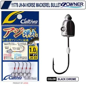 Cultiva 11779 JH-84 Horse Mackerel Bullet Jighead - 1.5GR-NO:6