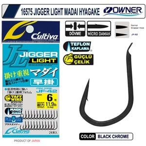 Cultiva 16575 Jigger Light Madai Hayagake Olta İğnesi