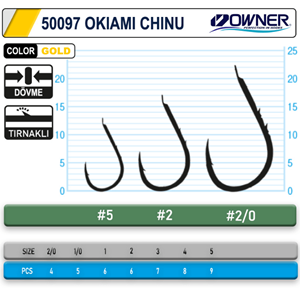Owner 50097 Okiami-Chinu Gold İğne - 3