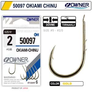 Owner 50097 Okiami-Chinu Gold İğne