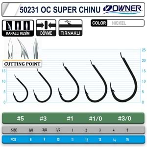 Owner 50231 Cut Super Chinu White İğne - 2/0