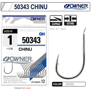 Owner 50343 Chinu White İğne - 3/0