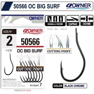 Owner 50566 Cut Big Surf Gun Black İğne