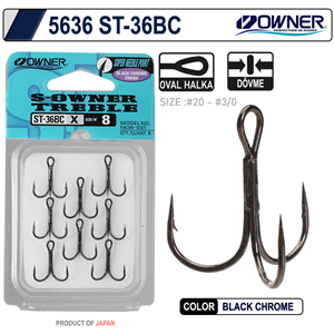 Owner 5636 St-36 Black Chrome Çarpma İğne - 2/0
