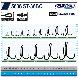 Owner 5636 St-36 Black Chrome Çarpma İğne - 2/0
