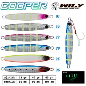 Wily Cooper Jig 60 gr 104 mm Jig Yem