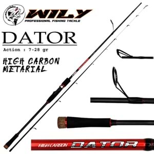 Wily Dator Spin Kamış 180 cm 7-28 gr