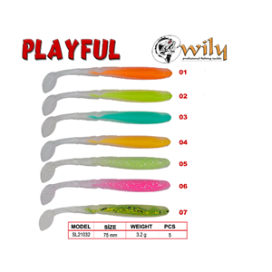 Wily Playful Silikon Yem 7.5 cm 3.2 gr - 01