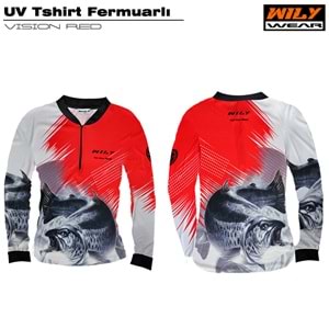 Wily Wear UV T-Shirt Fermuarlı Vision Red - M