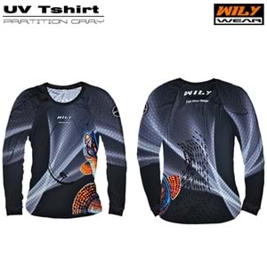 Wily Wear UV T-Shirt Partition Gray - L