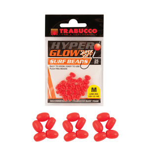 Trabucco Hyper Glow Surf Beads Glow Boncuk M - RED