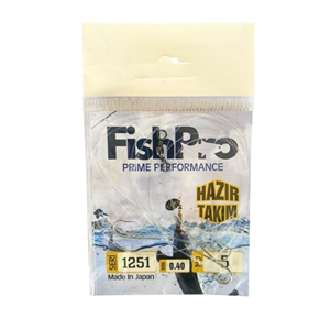 FishPro 3 İğneli Hazır Takım 1251 0.40MM (Hırsızlı) - 3