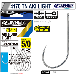 Owner 4170 TN Aki Light Olta İğnesi - 1/0