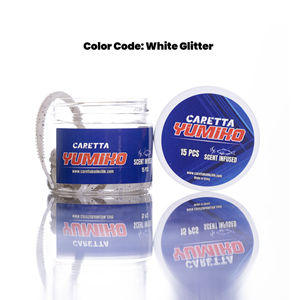 Caretta Yumiko 8cm Silikon Yem - WHITE GLITTER