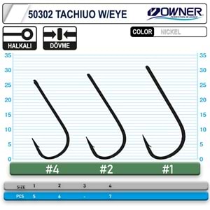 Owner 50302 Tachiuo W/ Eye Nickel İğne - 4