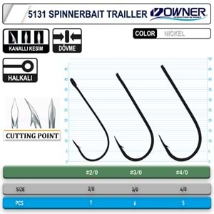 Owner 5131 Spinner Bait White İğne