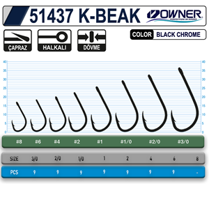 Owner 51437 K-Beak Olta İğnesi - 3/0