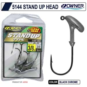 Owner 5144 Stand Up Type Jighead - 1-4 OZ NO:3/0